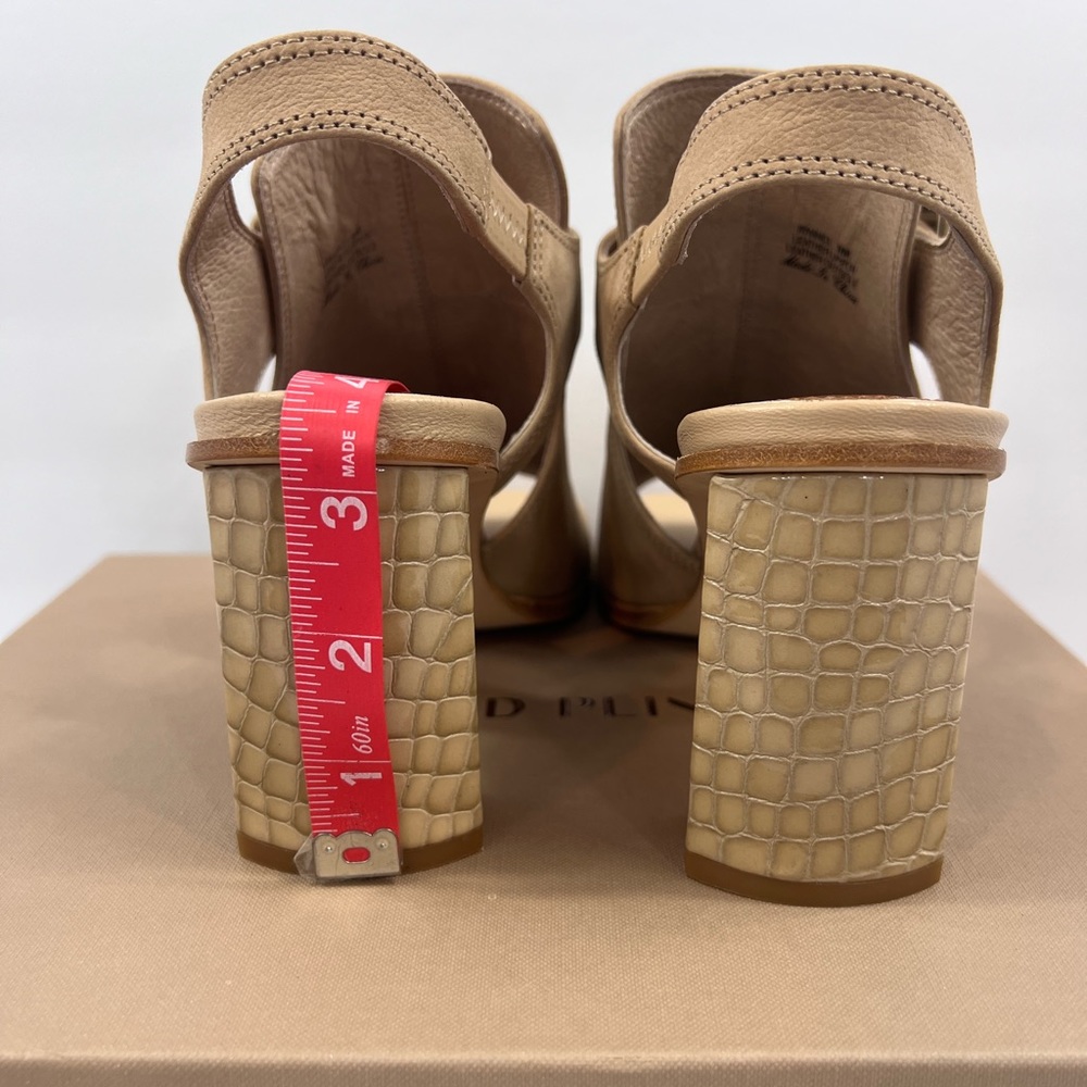 DONALD PLINER💯LADIES SAND COLOR OPEN TOE HALF BOOT. SIZE 10 MEDIUM - Picture 10 of 16